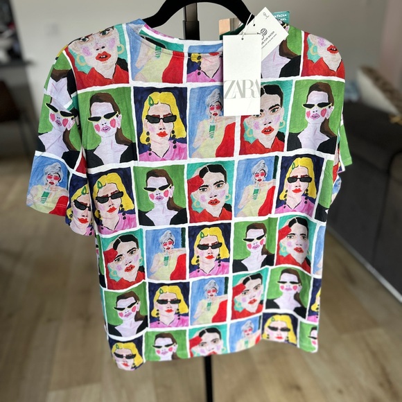 Zara & Natacha Paschal collab t shirt size M and small Two shirts. - Picture 7 of 7